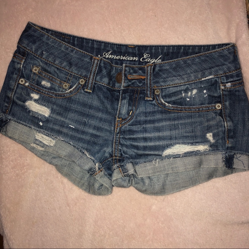 American Eagle booty shorts size 0